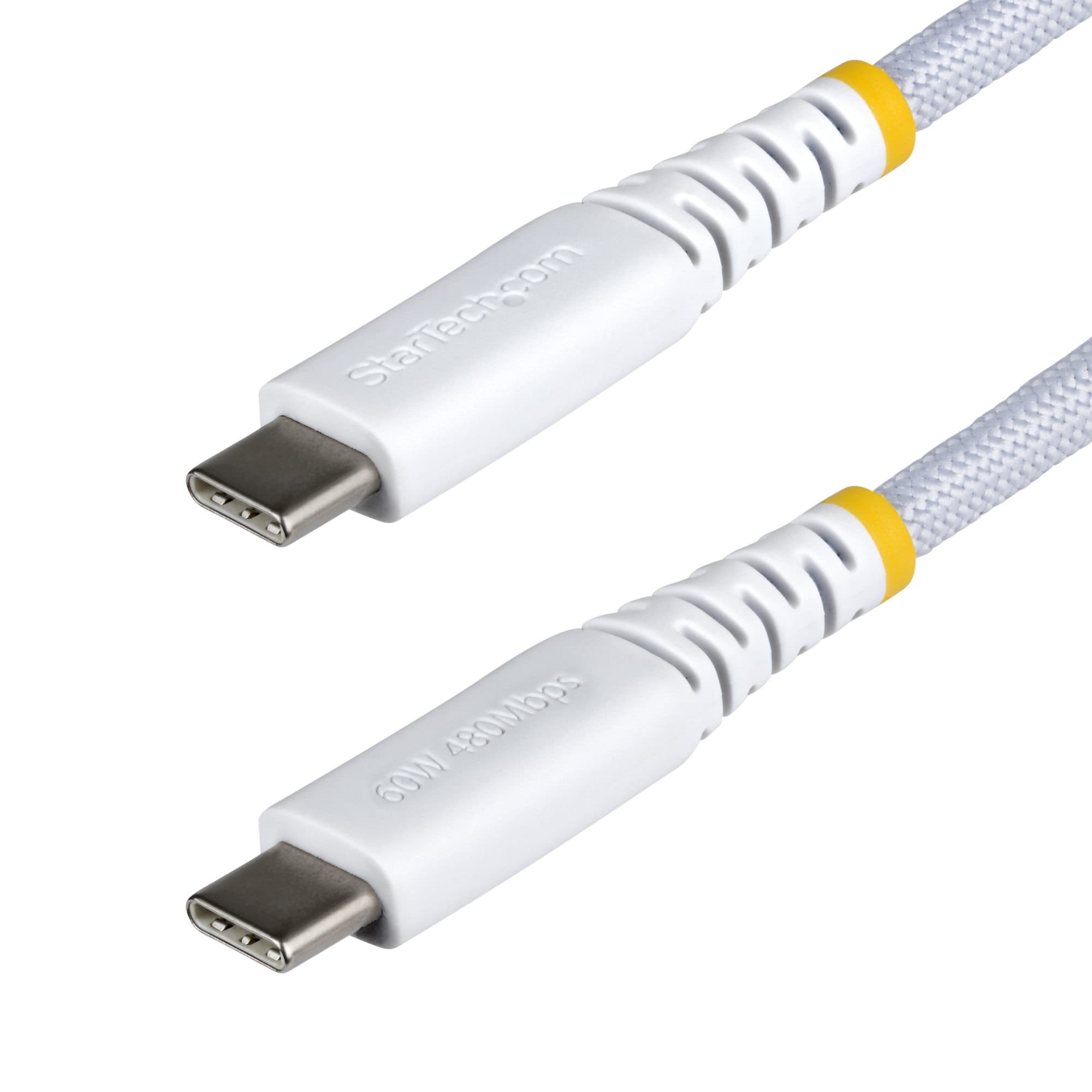 STARTECH STARTECH.COM 30CM (1FT) WHITE USB-C CHARGING CABLE, USB C CORD, 60W/3A PD, LTW USB2CC30CMNCBRWH