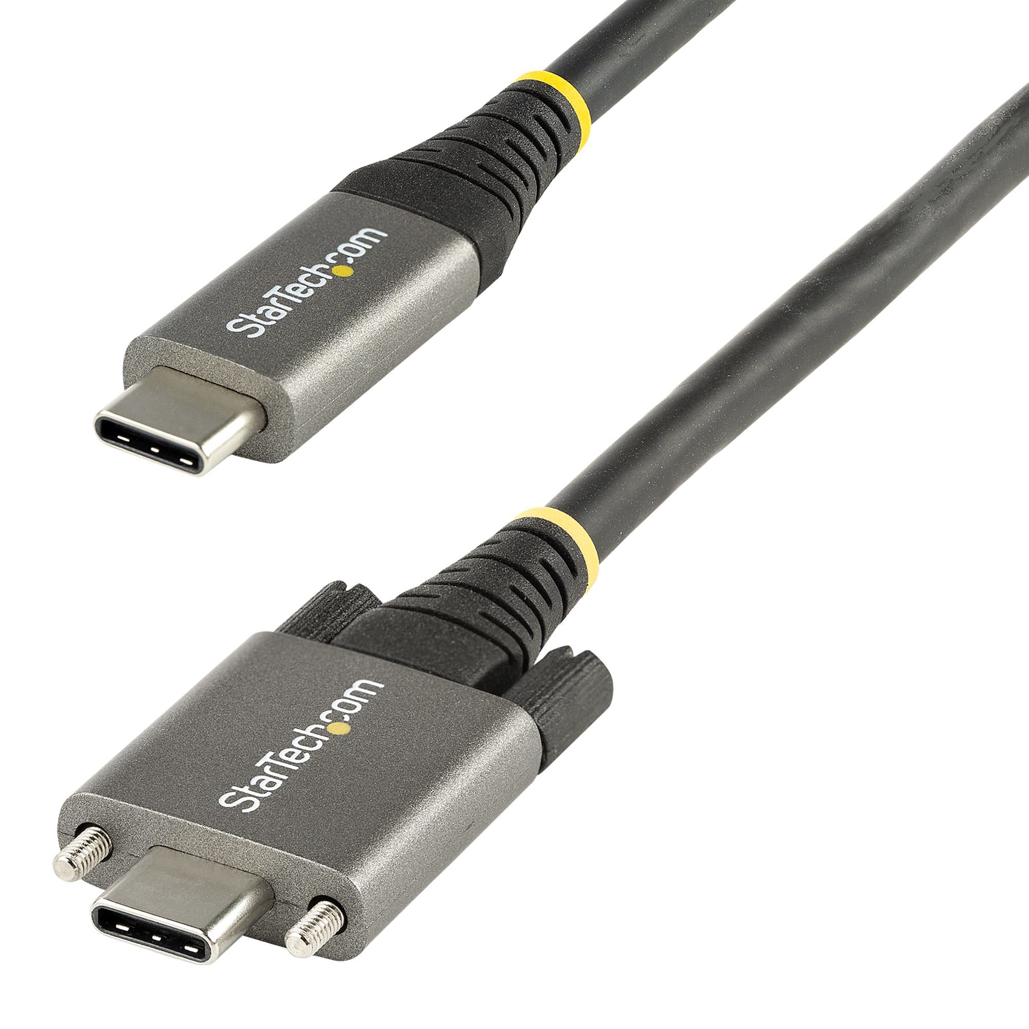 STARTECH STARTECH.COM 1M SCREW LOCKING USB C CABLE 10GBPS - TYPE-C - 100W (5A), 2 YR USB31CCSLKV1M