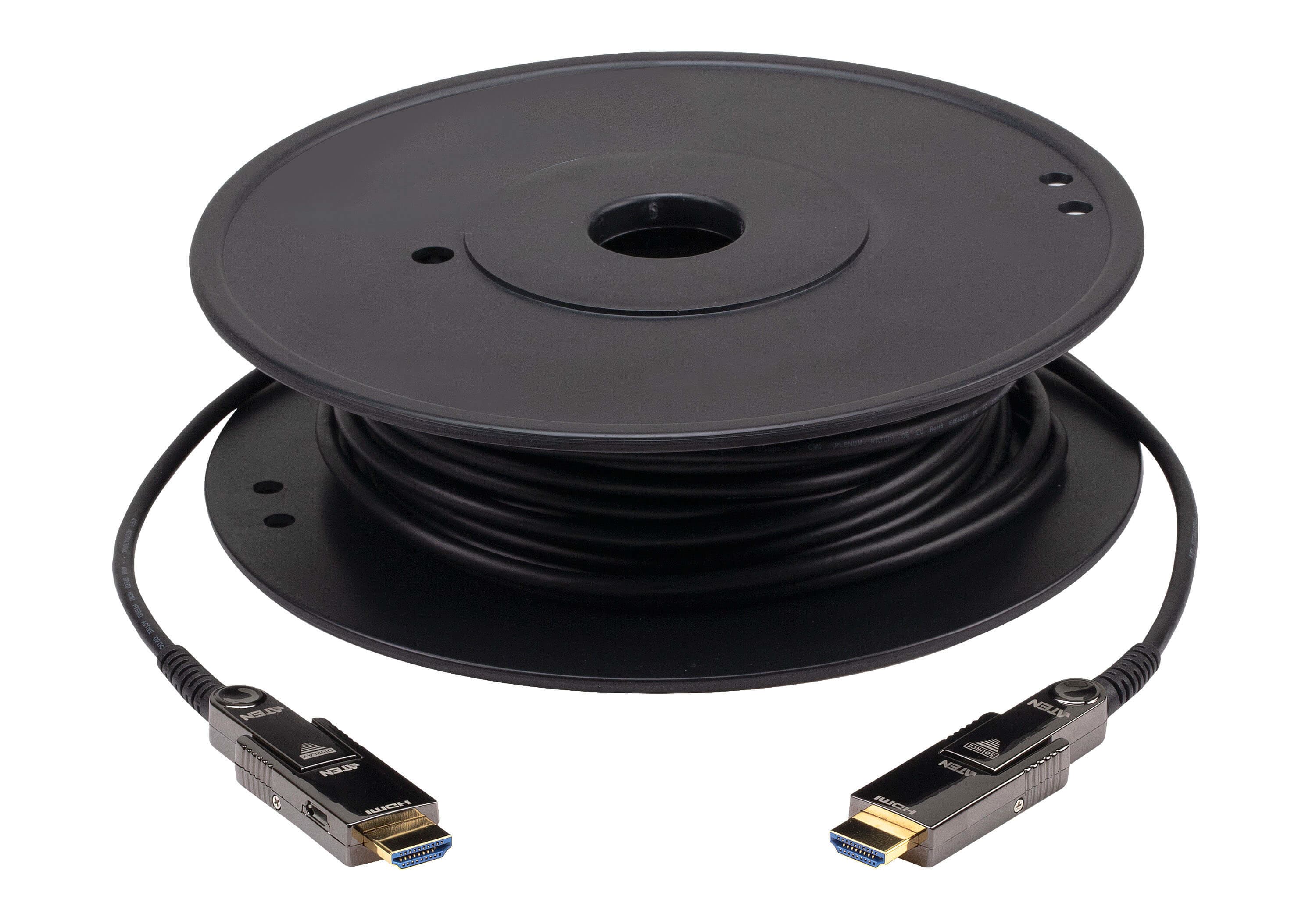 ATEN ATEN 20M TRUE 4K HDMI ACTIVE OPTICAL CABLE WITH PLUGGABLE GENDER CONNECTORS VE7832A-AT