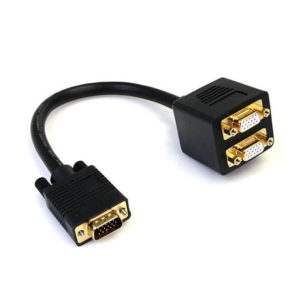 STARTECH STARTECH.COM 1' VGA TO 2X VGA VIDEO SPLITTER CABLE - DB15 CABLE LTW VGASPL1VV