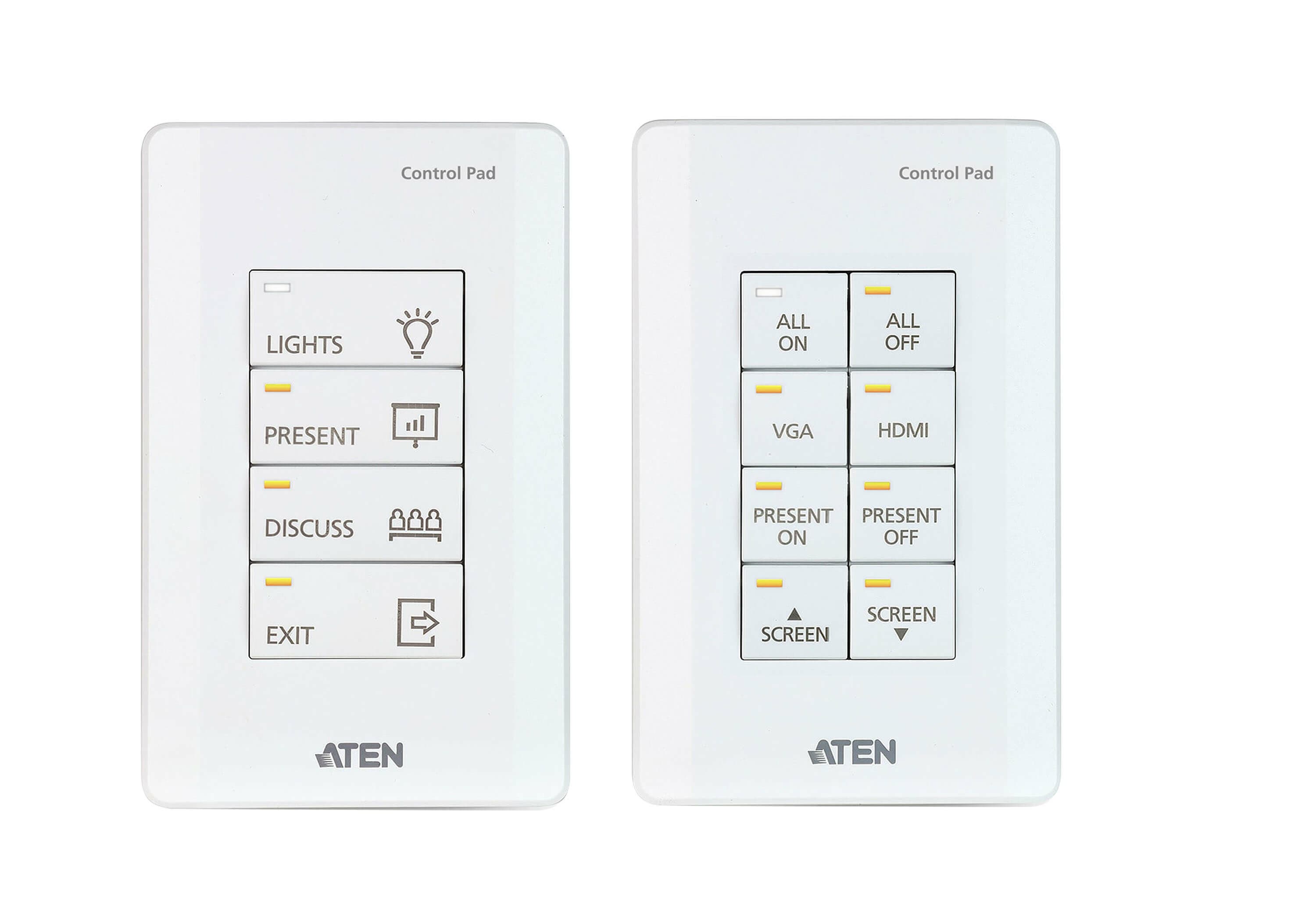 ATEN ATEN 8 BUTTON CONTROL PAD WITH 1 GANG US WALL PLATE VK0100-AT