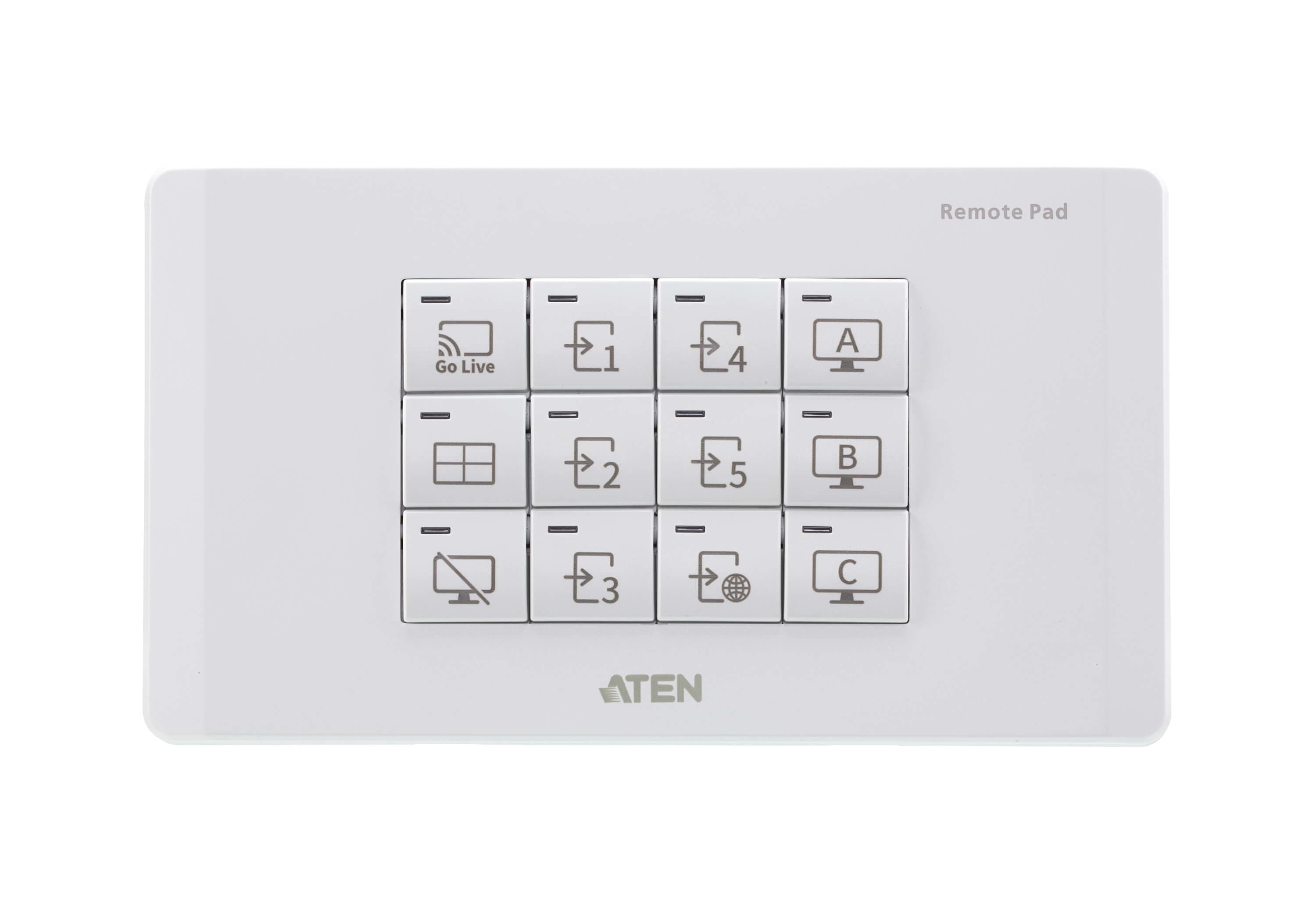 ATEN ATEN 4 KEY REMOTE PRESENTATION SWITCH IP CONTROL KEYPAD VPK312K1-AT-U