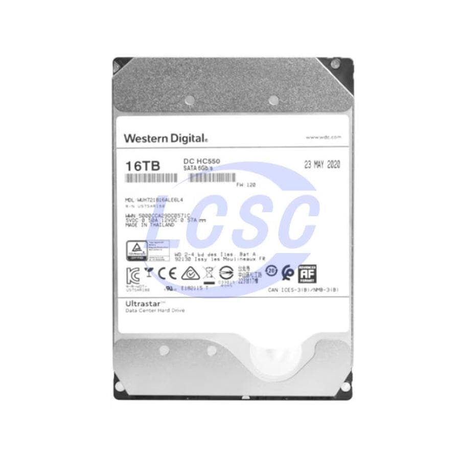 Western Digital WESTERN DIGITAL ULTRASTAR 16TBHDD WUH721816ALE6L4