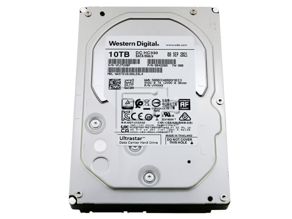 Western Digital WESTERN DIGITAL ULTRASTAR 10TB HDD WUS721010ALE6L4