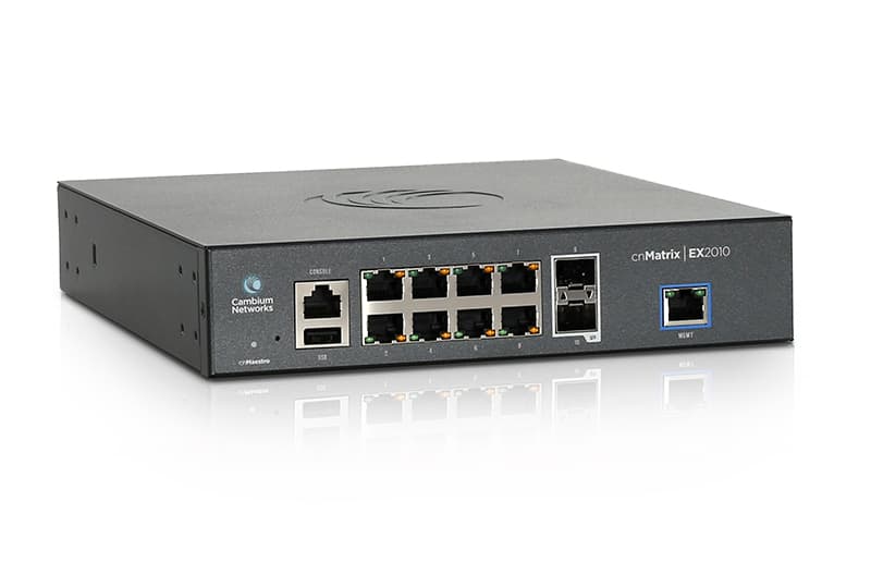 Cambium Networks Cambium cnMatrix EX2010 10-Port Gigabit Ethernet Cloud Managed Switch EX2010