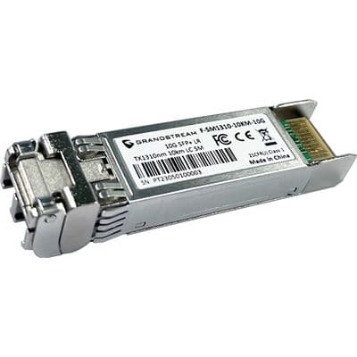 Grandstream Networks Grandstream SFP+ Fiber Module, Single-Mode, 1310nm, 10-Kilometer, 10Gbps, LC F-SM1310-10KM-10G