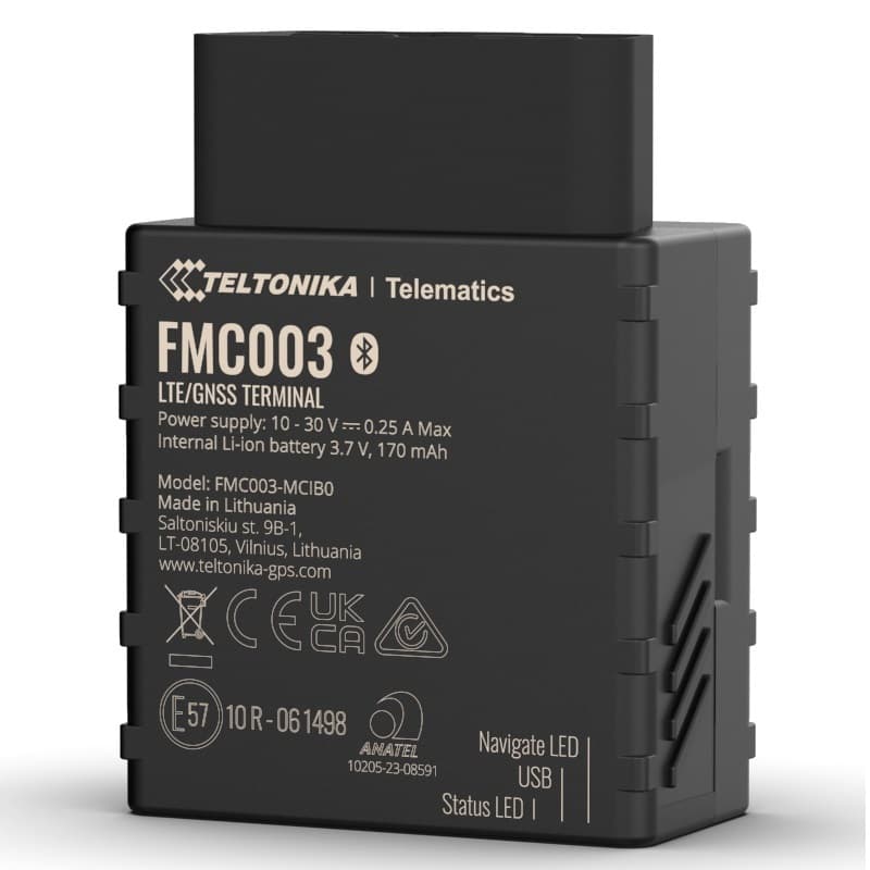Teltonika Telematics Teltonika FMC003 4G LTE Cat 1 tracker with OBD OEM data reading FMC003