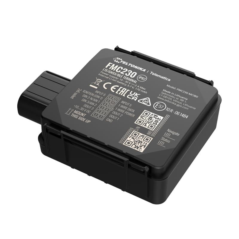 Teltonika Telematics Teltonika FMC230 Advanced LTE CAT 1 Terminal with Flexible Inputs Configuration in Water Resistant Case FMC230