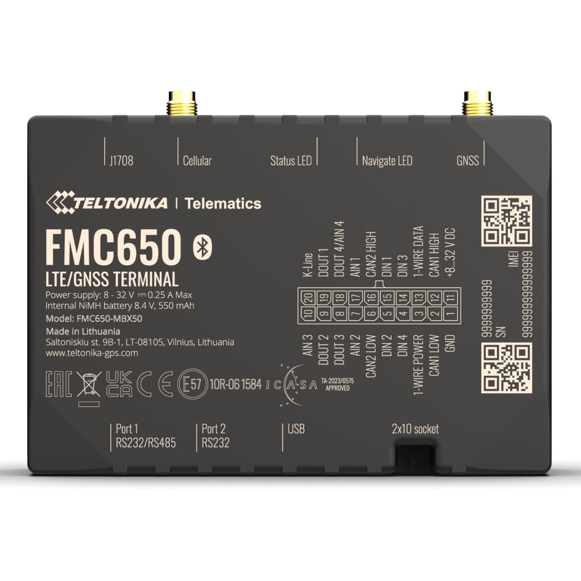 Teltonika Telematics Teltonika FMC650 Leading GNSS/LTE/GSM Terminal designed for advanced applications FMC650