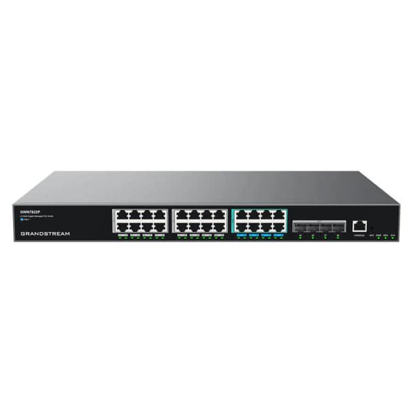 Grandstream Networks Grandstream GWN7822P Enterprise Layer 3 Managed Multi-Gigabit PoE Network Switch, 8 x 2.5 GigE PoE++, 4 x 10G SFP+, 16 x GigE PoE GWN7822P