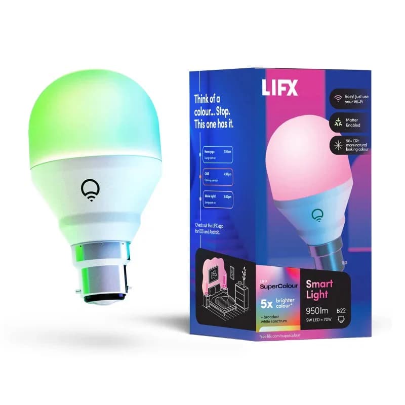 LIFX LIFX SuperColour 950 Lumens B22 Smart Light LFXA19950RGBWB22AU