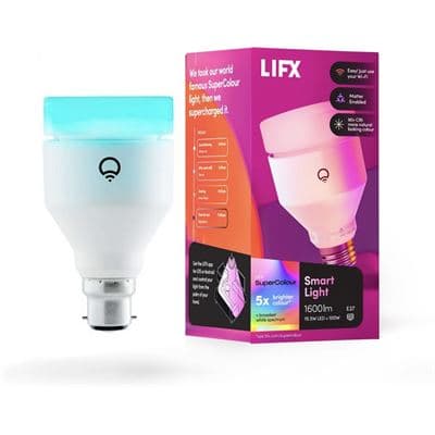 LIFX LIFX SuperColor A21 Smart Light 1600 Lumens B22 LFXA211600RGBWB22