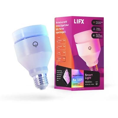 LIFX LIFX SuperColor A21 Smart Light 1600 Lumens E27 LFXA211600RGBWBE27