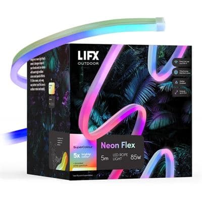LIFX LIFX Super Colour Outdoor Neon Flex 5M Flexible Linear 2150 Lumens Ultra-Bright LED Light LFXNEON16WPAU