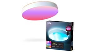 LIFX LIFX 38cm Round Ceiling Light SuperColour with White Trim LFXRND1556CWHAU