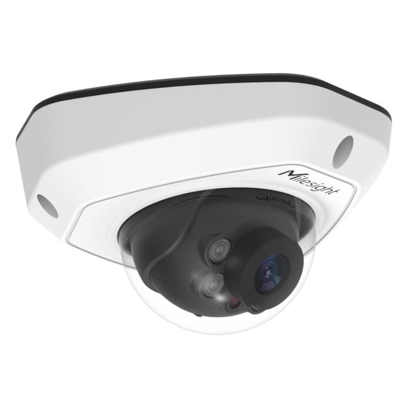 Milesight Milesight 4K NDAA AI Vandal-proof Mini Dome Network IP Camera - Cable Out MS-C8173-PD