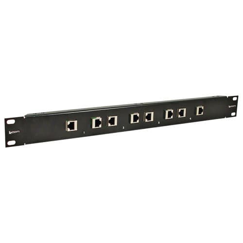 L-com L-com 19inch Rack Mount 4-Port RJ45 10/100/1000 Base-T CAT6 Lightning Surge Protector RMSP-CAT6-4