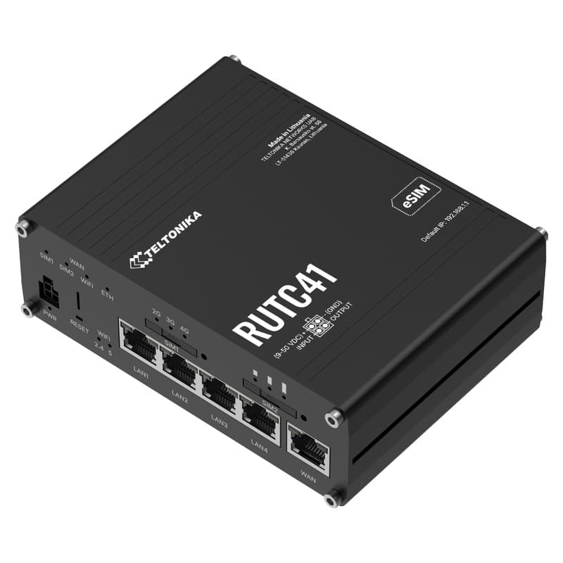 Teltonika Teltonika RUTC41 4G Edge Router with WiFi 6 and Docker Support RUTC41