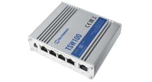 Teltonika Teltonika Unmanaged Industrial AF/AT PoE Gigabit Ethernet Switch TSW100