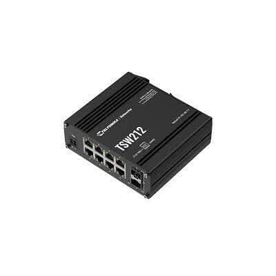 Teltonika Teltonika TSW212 DIN Rail Mountable Managed Switch with 8 x 1Gbps ETH-ports and 2 x SFP TSW212