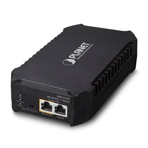 Planet Planet POE-175-95 Single-Port 10/100/1000Mbps 802.3bt PoE Injector (95 Watts, internal PWR) AA023