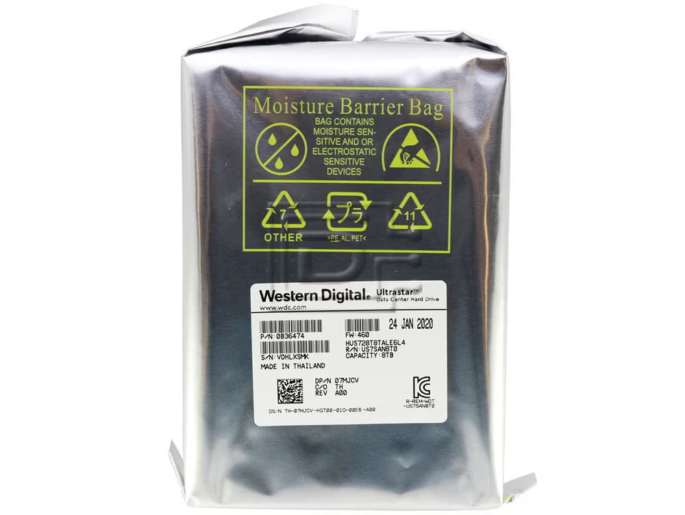 WD Western Digital Ultrastar 3.5" DC HC320 8TB HUS728T8TALE6L4