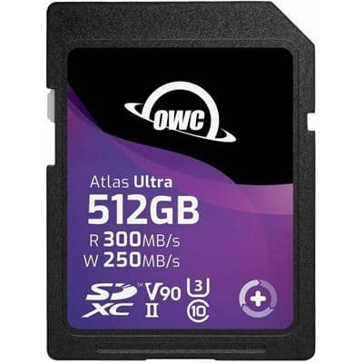 OWC 512GB Atlas Ultra SDXC UHS-II V90 Media Card MC009
