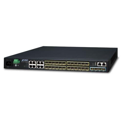 Planet PLANET SGS-6341-16S8C4XR Layer 3 16-Port 100/1000X SFP + 8-Port Gigabit TP/SFP + 4-Port 10G SFP+ Stackable Managed Switch (100~240V AC, 36-75V DC) NS035