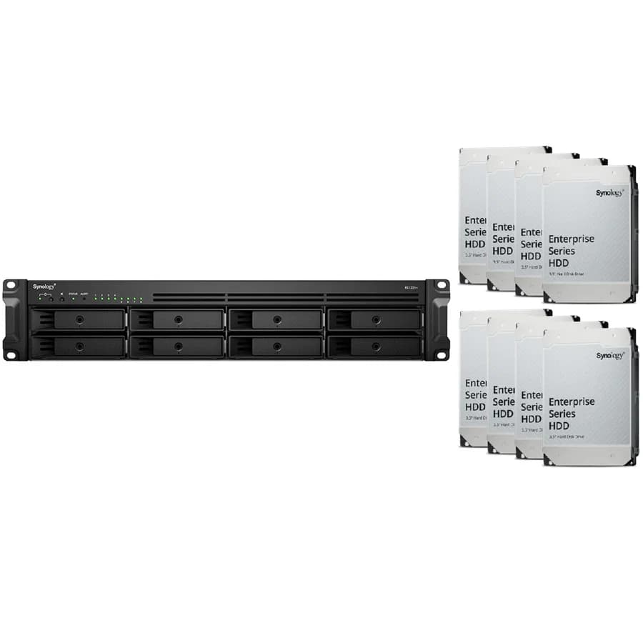 Synology Synology RTG RS1221+ 8 Bay Rackmount NAS (32Tb) 8x Synology Plus Series 4Tb SS337-8432S