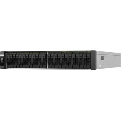 QNAP QNAP TDS-h2489FU-R2-4314-128G 24-Bay all-flash U.2 NVMe PCIe Gen4 dual-processor NAS, 2 x Intel® Xeon® Silver 4314 16C/32T processor (up to 3.4 GHz), 128GB RDIMM ECC DDR4 RAM, 4 x 2.5GbE LAN, 2 x 25GbE SFP28, iSCSI, RAID,  PCIe Gen4 expansion slots, TDS-h2489FU-R2-4314-128G