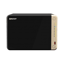 QNAP QNAP TS-664-8G 6-Bay desktop NAS, Intel® Celeron® N5105/N5095 quad-core, 8 GB onboard not expandable, 6 x 3.5"/2.5" SATA 6Gb/s drive bays, 2 x M.2 2280 PCIe Gen 3 x1 slots, 2 x 2.5GbE, 1 x HDMI 2.0, 1 x PCIe Gen3 x2 slot, 2 x USB 3.2 Gen 2 Type-A + 2 TS-664-8G