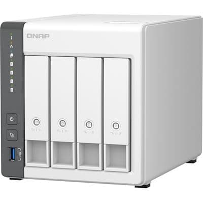 QNAP QNAP TS-433-4G 4-bay ARM 4C 2.0GHz ; 4 x SATA 6Gb/s 3.5"/2.5"; 4GB RAM on-board; 1 x GbE; 1 x 2.5GbE ; 1 x USB3.2 Gen1 and 2 x USB2.0 TS-433-4G