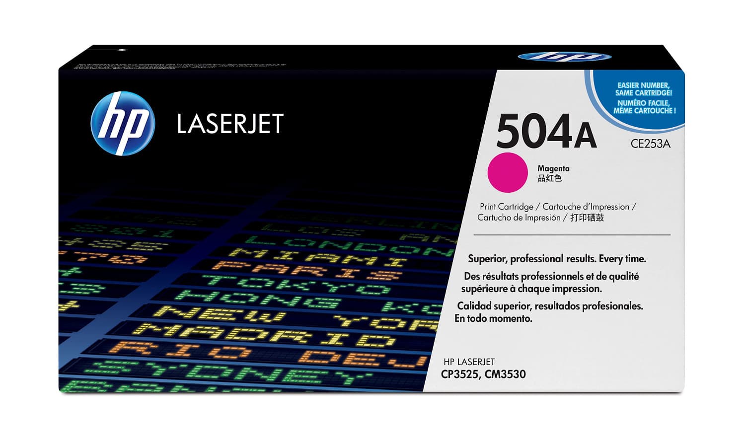 HP HP 504A MAGENTA LJ TONER CART CE253A 1005362