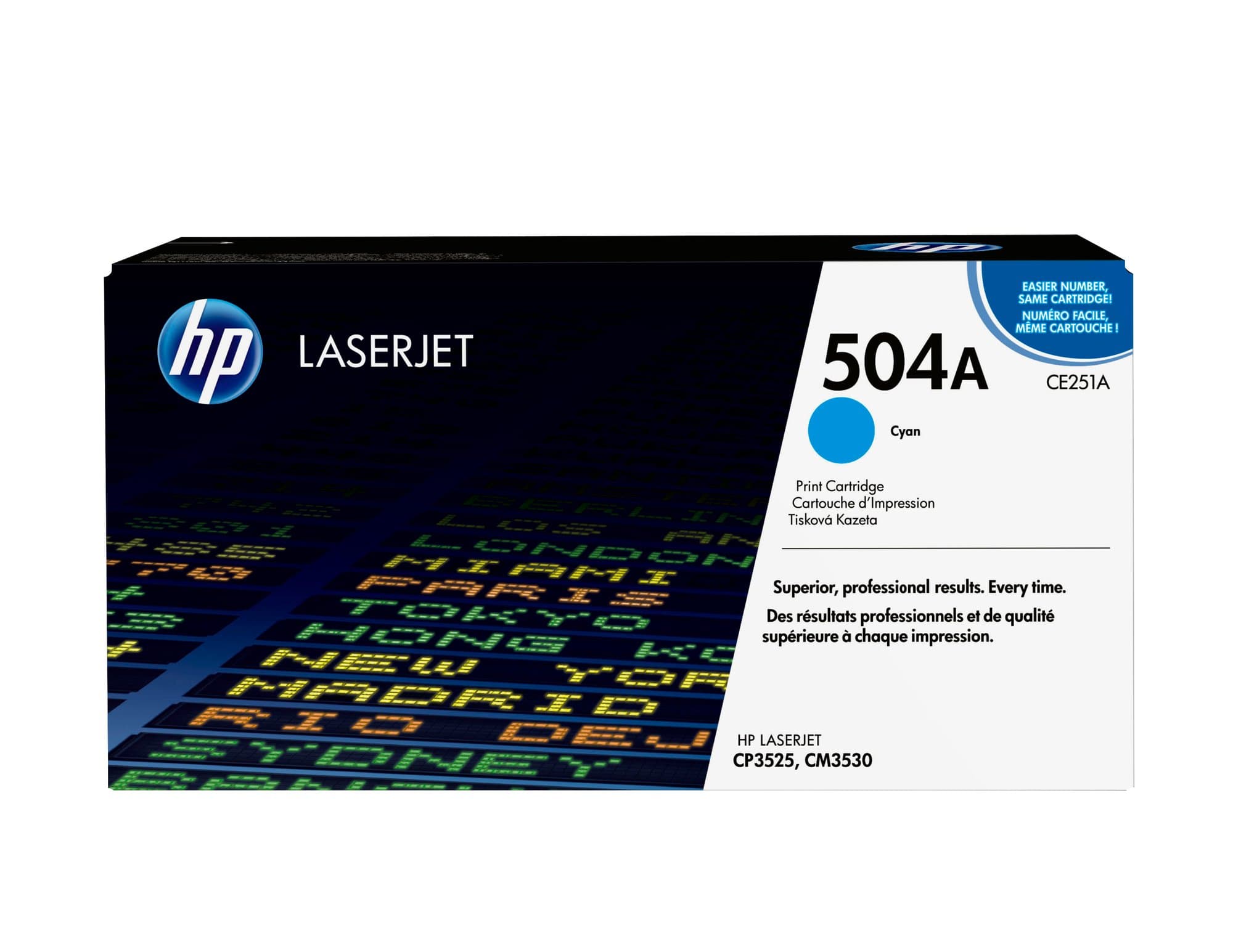 HP HP 504A CYAN LJ TONER CART CE251A. 1005364