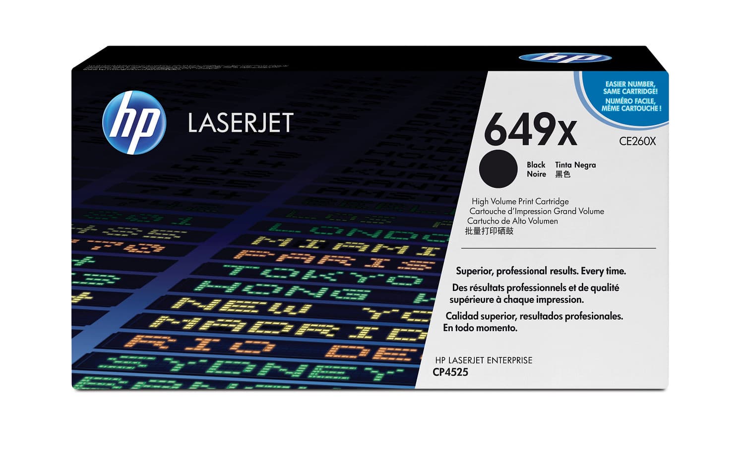 HP HP 649X BLACK HY LJ TONER CART CE260X 1037407