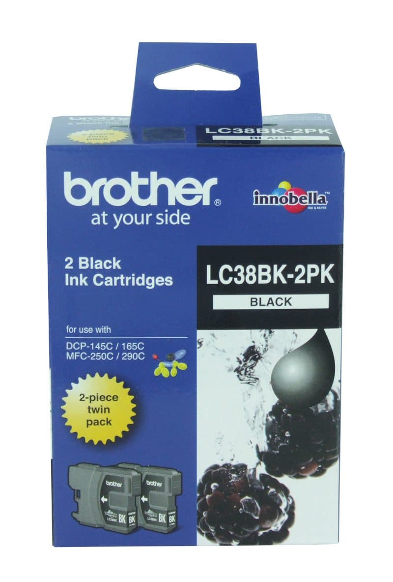 BROTHER BROTHER LC38 BLK Ink CART-2 pk 1055839