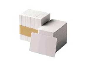 ZEBRA ZEBRA WHITE PVC CARDS 30 MIL (500 CARDS 1096738