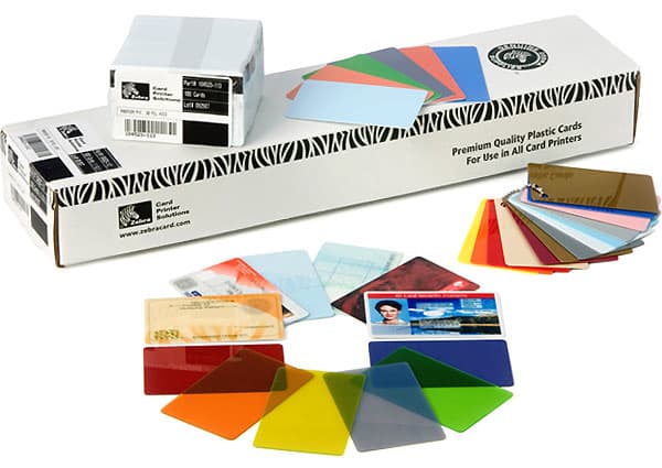 ZEBRA ZEBRA 500-PK PVC CARDS 30MIL SILVER IN 1572790