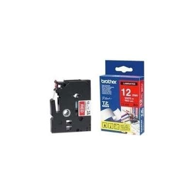 BROTHER BROTHER TZE435 : Laminated tape white on red 8m 1737360