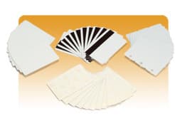 ZEBRA Zebra white PVC cards 10 mil PVC adhesiv 1789910