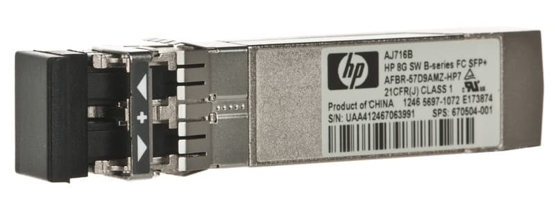 Hewlett Packard Enterprise Hewlett Packard Enterprise HP 8Gb Short Wave B-Series SFP+ 1 Pack 2033627