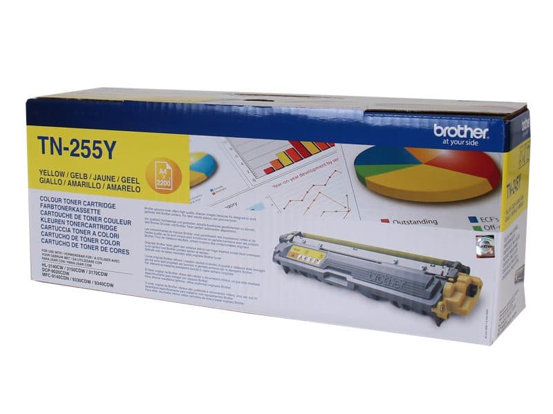 BROTHER BROTHER TN255Y Toner Yellow yield up to 2 200 pa 2432826