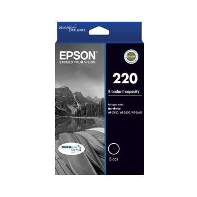 EPSON EPSON 220 (C13T293192) Std capacity black ink 2749637
