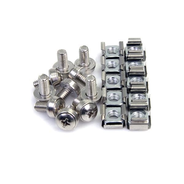 StarTech.com StarTech.com 100 Pkg M6 Mounting Screws and Cage Nuts 2902484