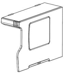 ZEBRA ZEBRA 110XI4 MEDIA COVER BIFOLD 2914957
