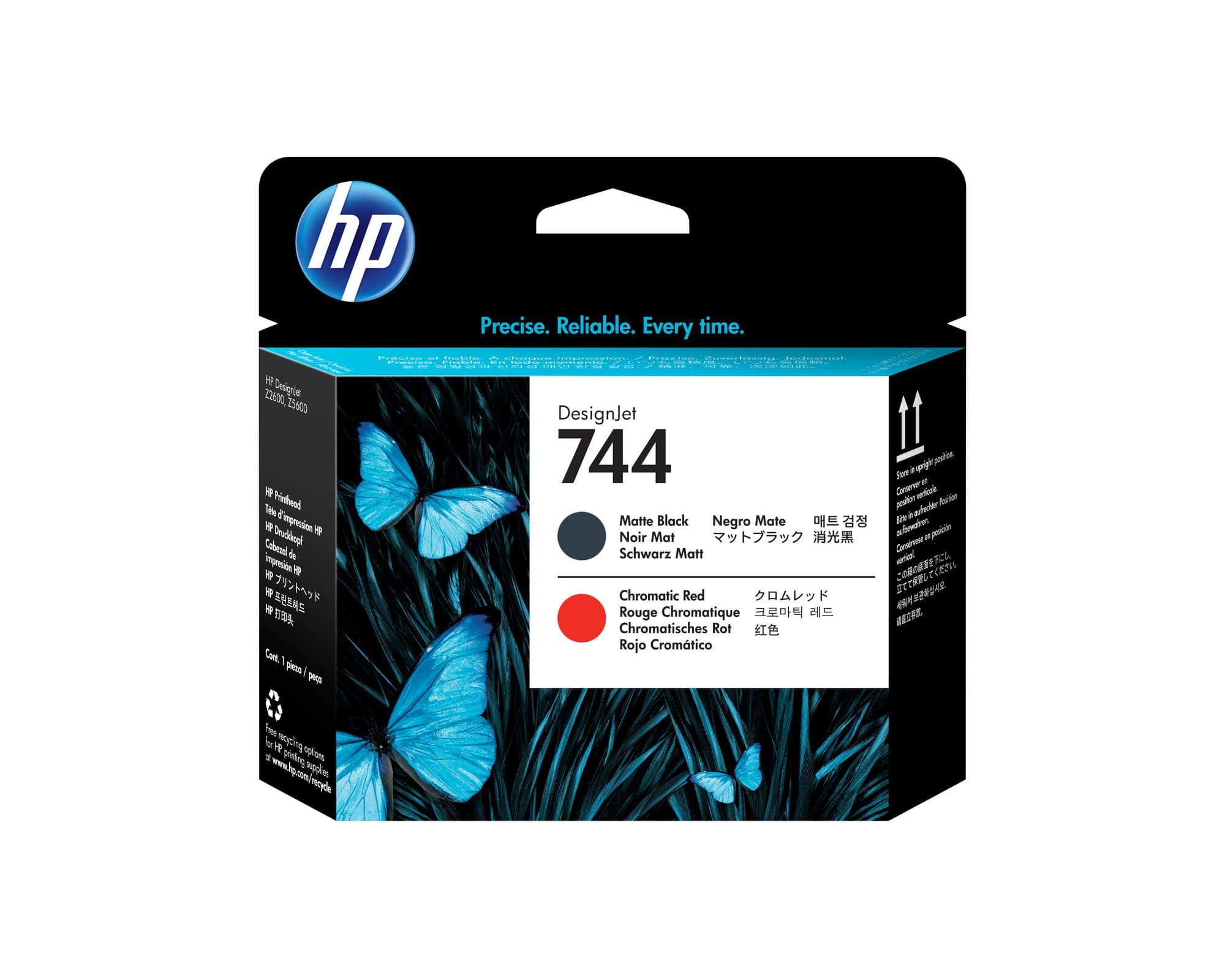 HP HP 744 MATTE BLACK RED PRINTHEAD 3294096