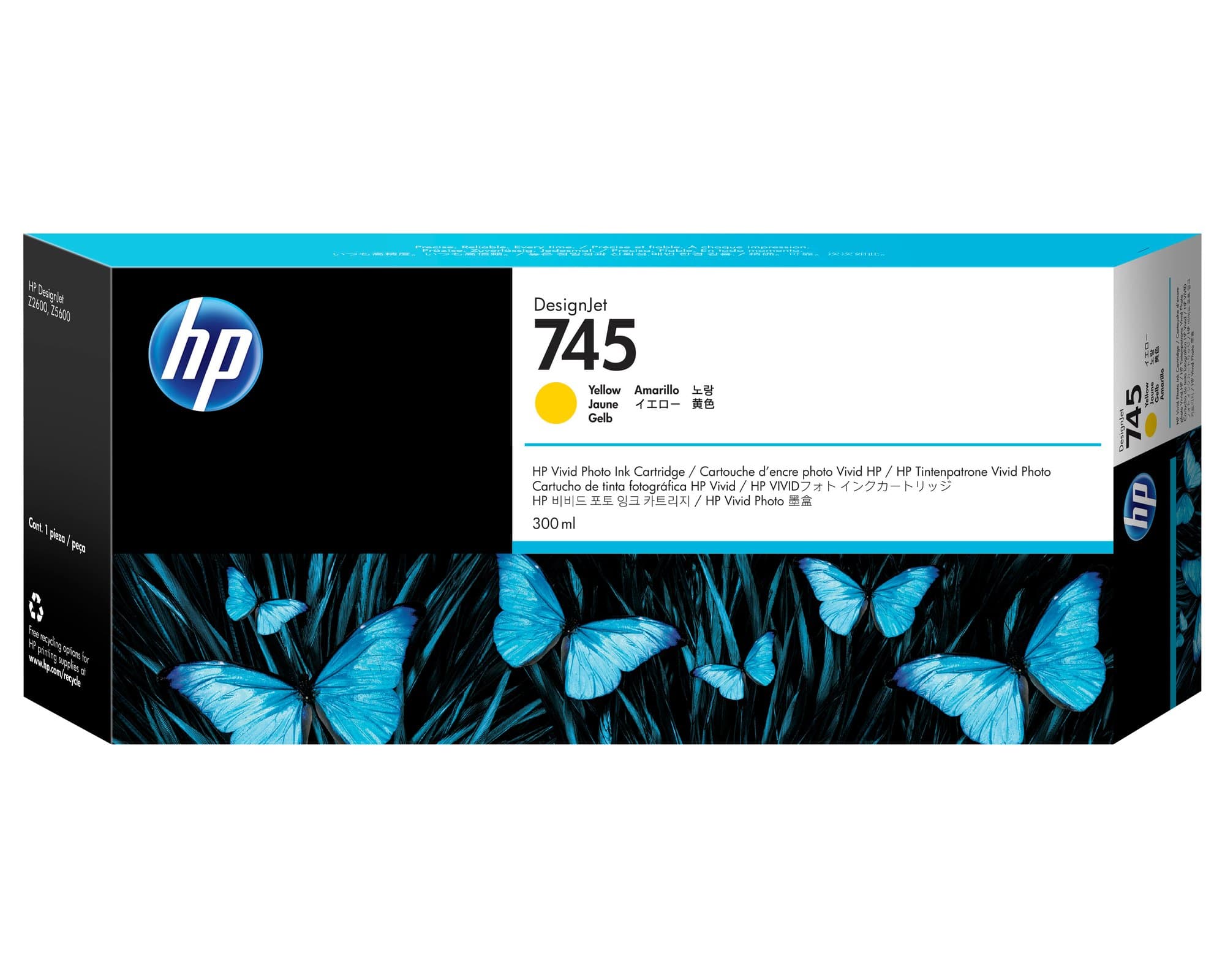 HP HP INK CARTRIDGE NO 745 YELLOW 300ML 3294104