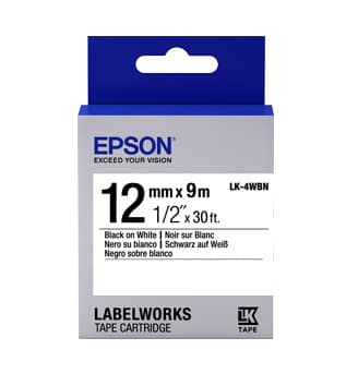 EPSON EPSON TAPE STANDARD 12MM BLACK ON WHITE 9 METR 3305457