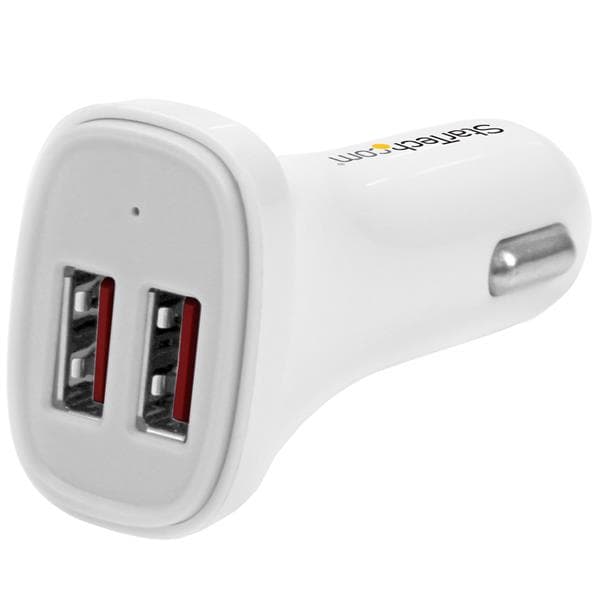 StarTech.com StarTech.com DUAL PORT USB CAR CHARGER - 24W / 4.8A 3389660