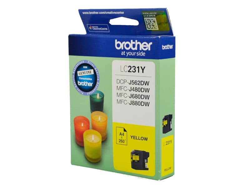BROTHER BROTHER LC231Y INK CARTRIDGE YELLOW 3391087